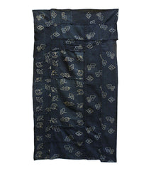 A Pieced Indigo Dyed Cotton Kasuri Futon Cover: Two Patterns