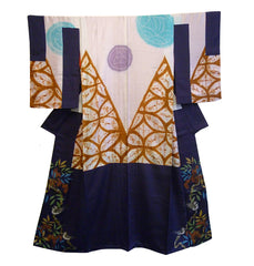 A Pieced Silk Under Kimono: Shibori Bodice