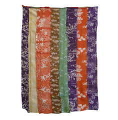 A Pieced Fragment from a 19th Century Yose Juban: Hand Resist Dyed Silks
