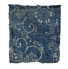 A Katazome Dyed Cotton Zokin: Layered Dustrag