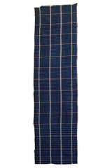 A Zanshi Striped Panel: Indigo and Benibana