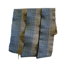 An Interesting Patterned Woven Obi: Twisted Duo-tone Weft Yarn