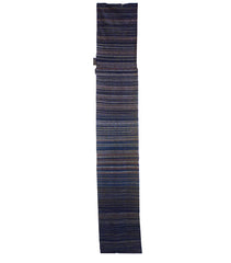 A Length of Indigo Dyed Cotton Zanshi Ori: Left Over Yarns