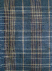 A Length of Beautifully Colored Zanshi Ori: Pale Indigo