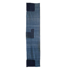 A Beautiful Length of Zanshi Ori: Indigo Dyed Leftover Cotton Yarns