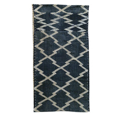 A Layered Katazome Dyed Mat: Hand Spun Cotton