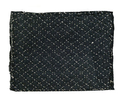 A Sashiko Stitched Zokin: Lattice Pattern