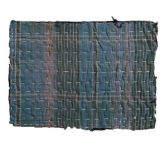 A Woven Plaid Zokin: Sashiko