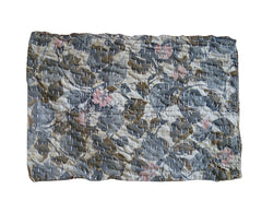 A Sashiko Stitched Zokin: Floral Cotton