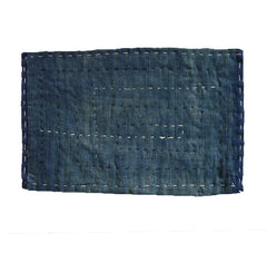An Indigo Dyed Cotton Zokin: Quirky Stitching