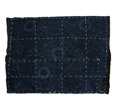 A Mended Katazome Zokin: Chrysanthemums