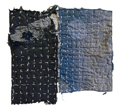 A Pair of Small Boro Zokin: Ragged