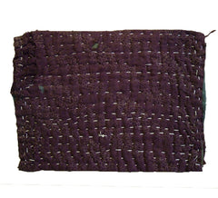 A Layered and Stiched Zokin: Red Machine Loomed Cotton