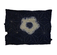 A Sashiko Stitched Shibori Zokin: Broken Stitches