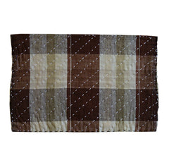 A Plaid Zokin: Diagonal Sashiko Stitching