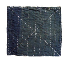 An Indigo Dyed Cotton Zokin: Dustrag