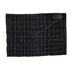 A Zokin with Complex Stitching: Colored Sashiko