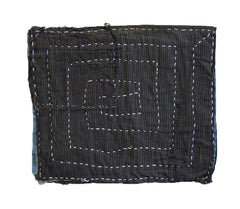 A Patched, Boro Zokin: White Sashiko Stitching