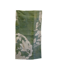 A Repurposed Over Dyed Indigo CottonTextile: Resisted and Hand Painted