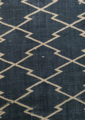 A Length of Katazome Dyed Cotton: Abstracted Pine Bark Motif