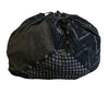 A Massive Piece Constructed Drawstring Bag: Bats in Kasuri