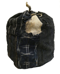 A Piece Constructed Komebukuro: Tattered Drawstring Cotton Bag
