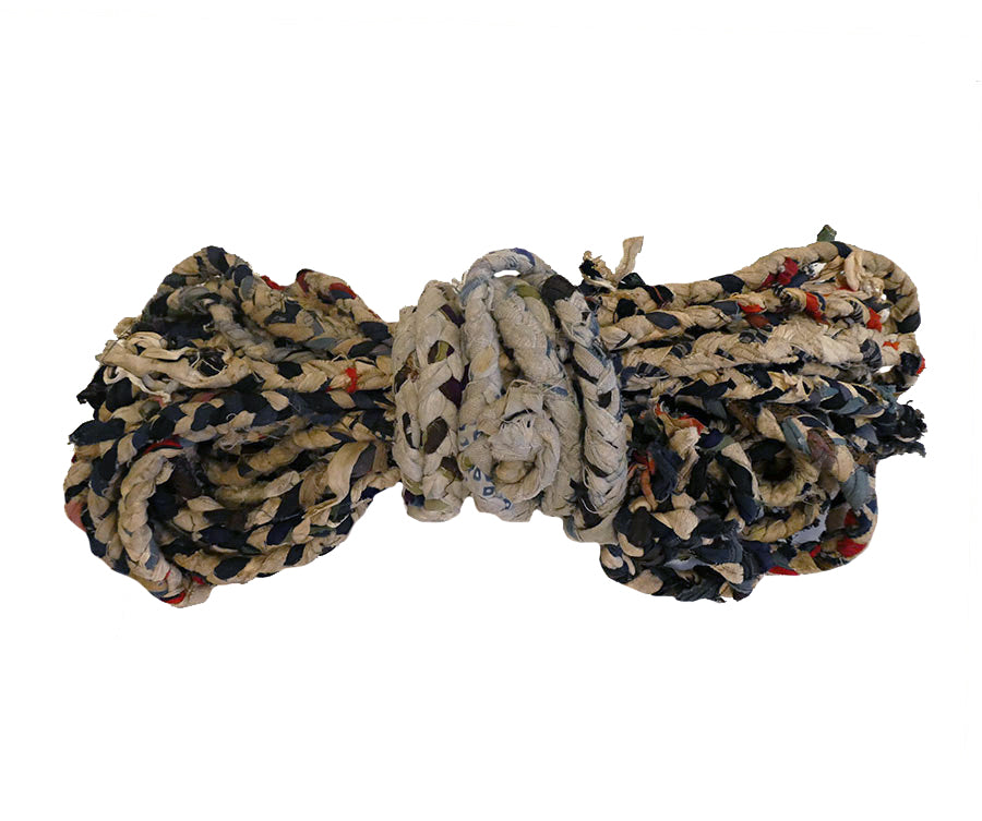 Sri | A Hank of Hand Made Cotton Rope: Braided Rags