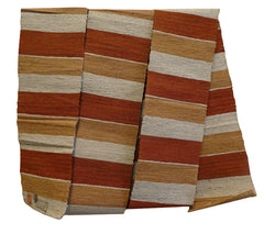 A Rustic Obi Woven from Thick Cotton Yarns: Simple Palette