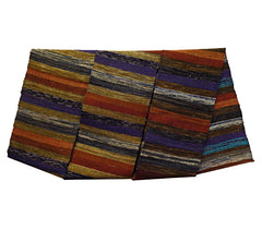 A Wide and Beautifully Colored Sakiori Obi: Rag Woven