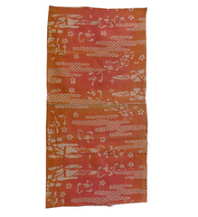 A Length of Itajime Dyed Cotton: Carved Boards Creating Patterns