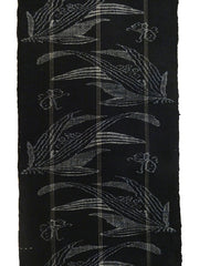 A Length of San'in Kasuri: Lush Botanical Pattern