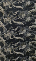 A Length of Indian Inspired Katazome Cotton: Lush Pattern