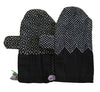 A Pair of Sashiko Stitched Work Mittens: Two Patterns