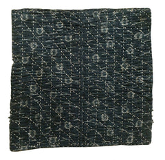 A Sashiko Stitched Mat: Layers, Home Spun Cotton and Kasuri