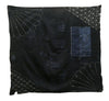 A Patched and Mended Boro Sashiko Furoshiki: 36 Patches