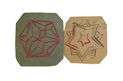 Two Semamori Cards: Stitched Amulets