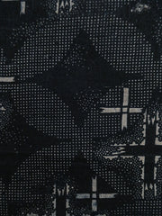 A Length of Dark Toned Katazome Cotton: Moody Design