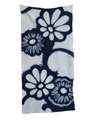 A Length of Shibori Dyed Cotton: Looping Flowers