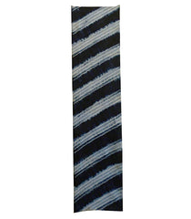 A Length of Grey and Blue Toned Shibori: Diagonal Bands