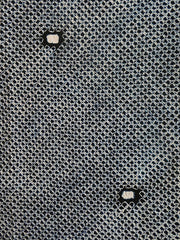 A Length of Indigo Dyed Cotton Shibori: Minimalist Pattern