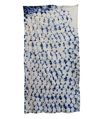 An Extra Wide Length of Loose Miura Shibori: Indigo Dyed Cotton
