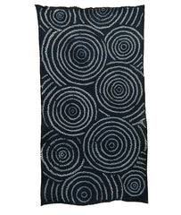 A Length of Shibori Dyed Cotton: Clustered Circles
