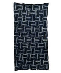 A Length of Shibori Dyed Cotton: Paving Stones Design