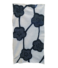 A Length of Shibori Dyed Cotton: Blue on White Pattern #2