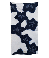 A Length of Shibori Dyed Cotton: Blue on White Pattern #3