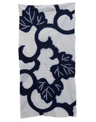 A Length of Shibori Dyed Cotton: Large Scale Karakusa