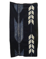 A Length of Shibori Dyed Cotton: Arrow Feathers