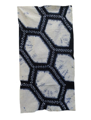 A Length of Shibori Dyed Cotton: Tortoise Shell Motif