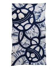 A Length of Shibori Dyed Cotton: Interlocking Circles