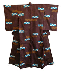 A Meisen Silk Kimono: Abstract Modernist Geometry